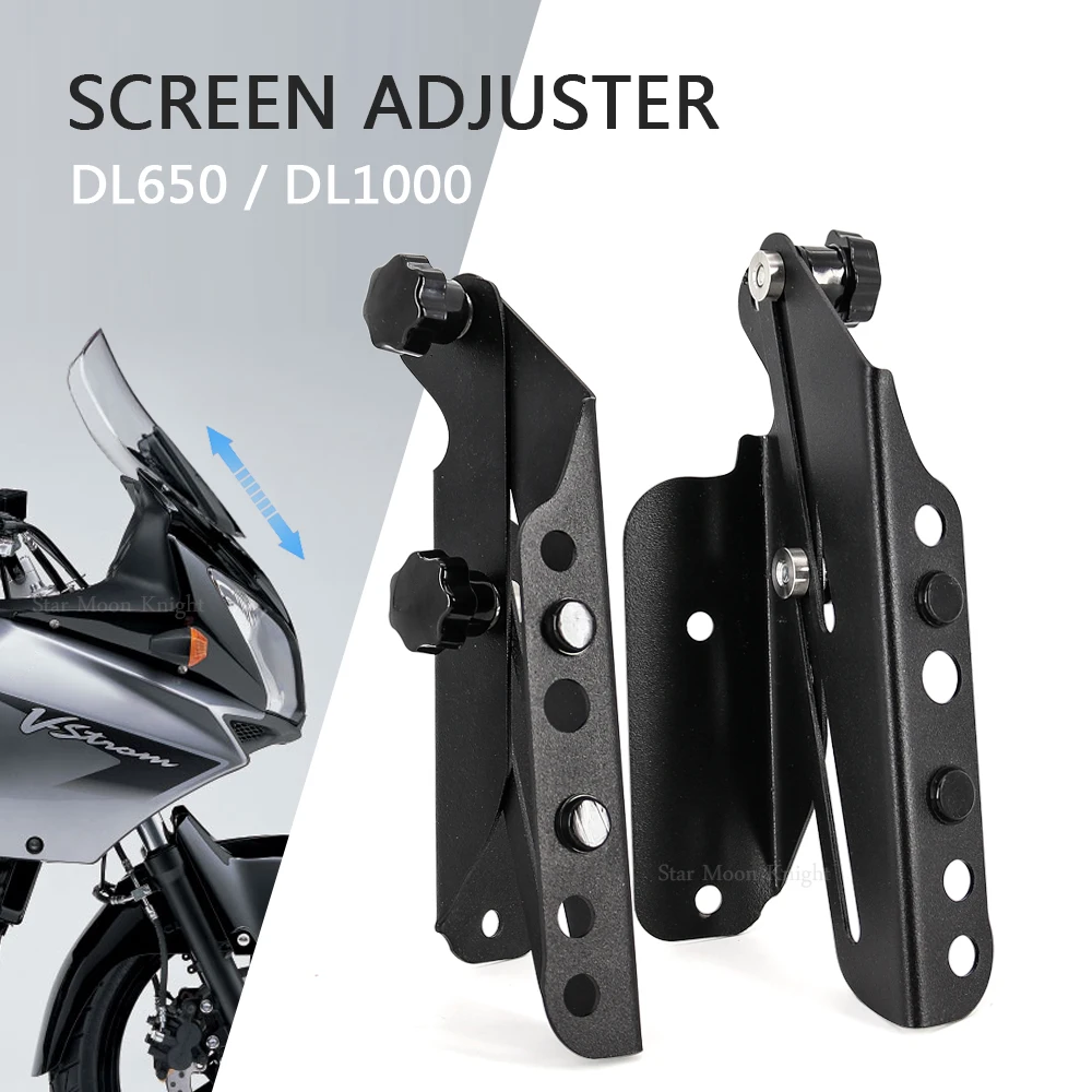 Windscreen screen Adjusters CNC Windshield Bracket Support Holder kits For Suzuki Vstrom DL1000 V-strom DL650 DL 650 1000