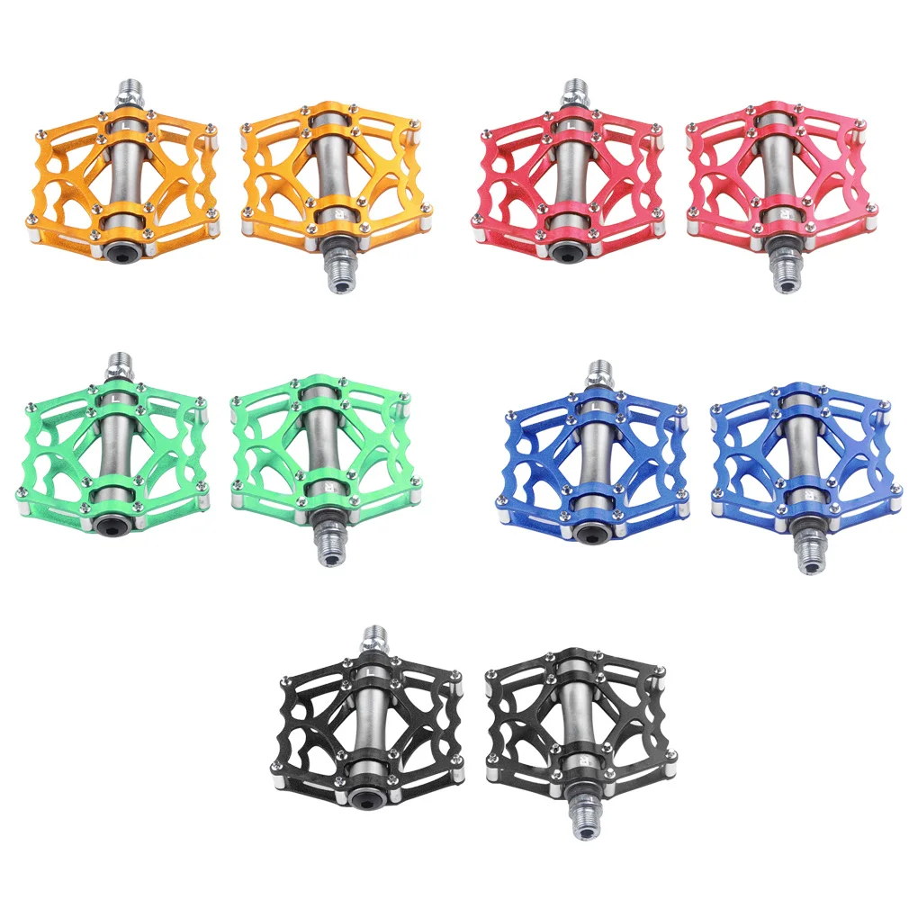 1 Pair Alloy Bicycle Pedals Mountain Bike Pedals Universal Replacement Road Bike Footstools