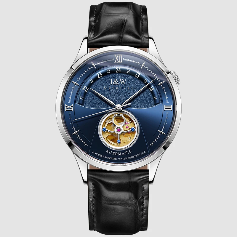 

2021 New Tourbillon Automatic Watch Men CARNIVAL Men's Watches MIYOTA Movement Mechanical Watch Sapphire Top Brand Luxury Clock