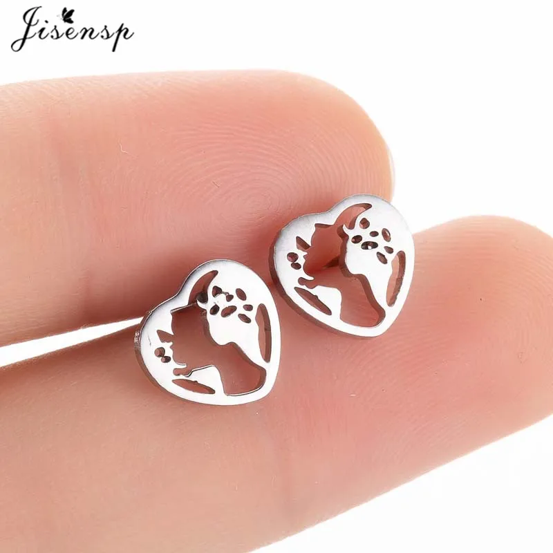 Women's Tiny Music Note Stainless Steel Stud Earrings
