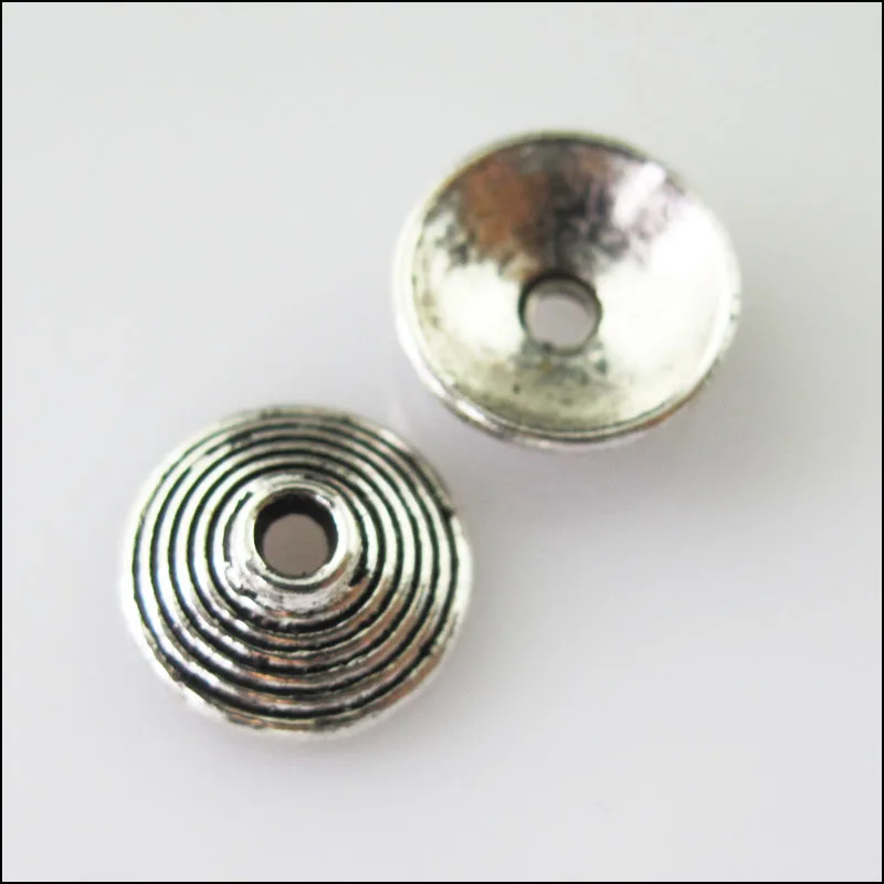 50 New Connectors Cone Tibetan Silver End Bead Caps 10mm