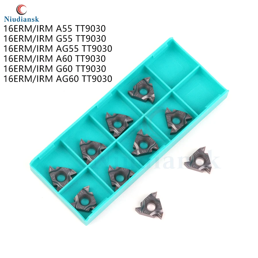 16ERM A55 G55 AG55 TT9030 16ERM A60 G60 16ERM AG60 TT9030 Carbide Insert Threading Turning Tool CNC Lathe Tool 16IRM AG55 TT9030