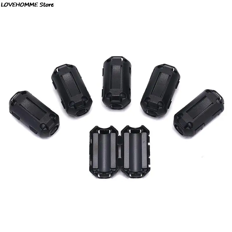 6PCS New Hot Clip On EMI RFI Noise Ferrite Core Filter For 7mm Cable N3
