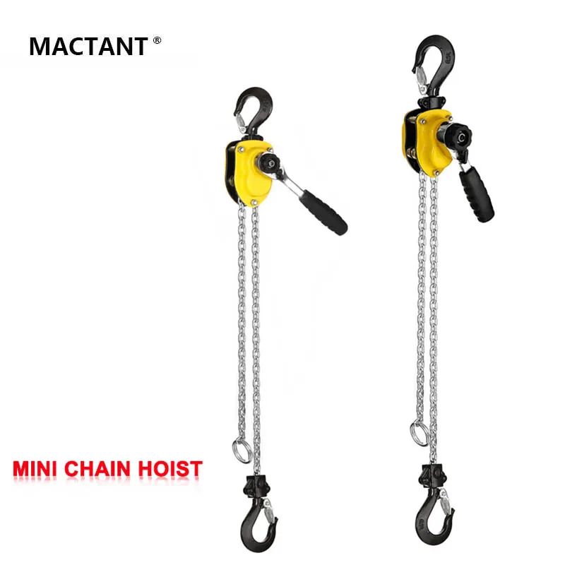 0.5T Portable Pulling Lifter High Capacity Mini Manual Chain Hoist for Heavy Lifting Small Size Body