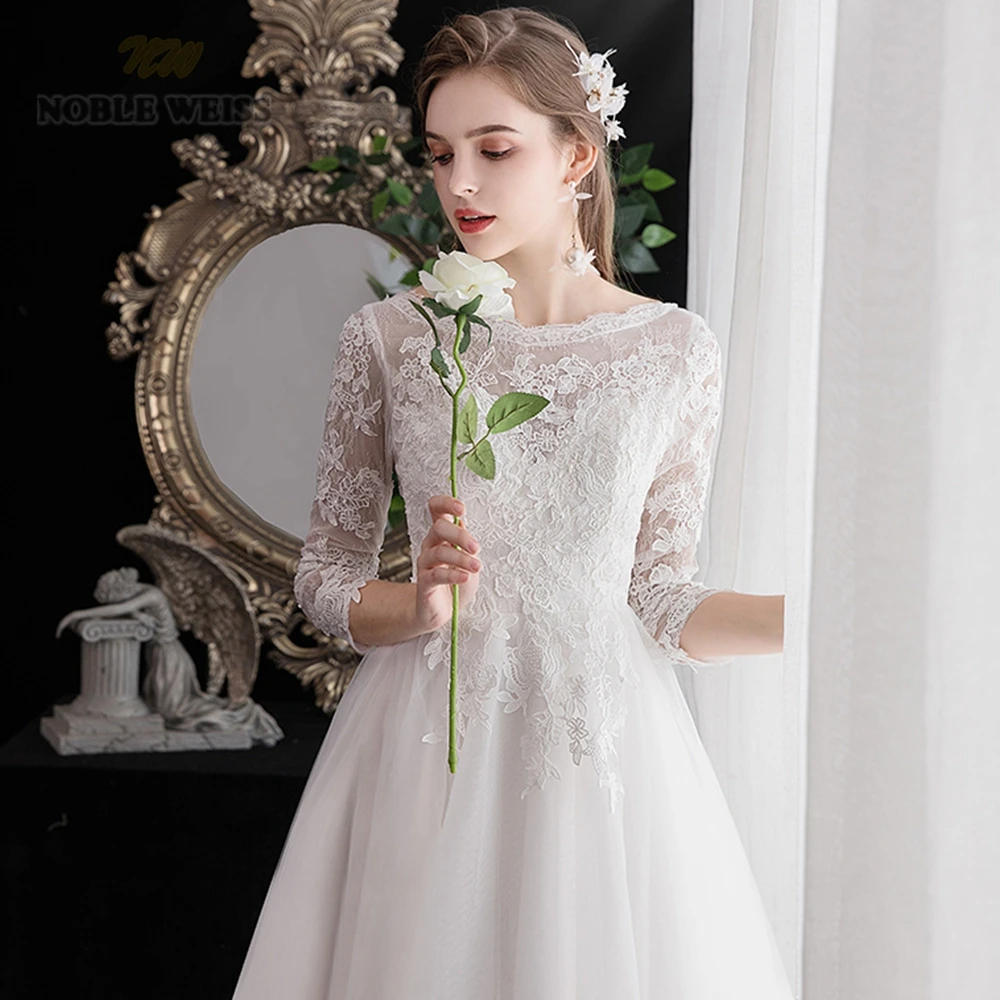 Strand Hochzeit Kleid Oansatz Appliques Bodenlangen A-Line Plus Größe Hochzeit Kleid Vestido De Noiva Spitze Hochzeit Kleid