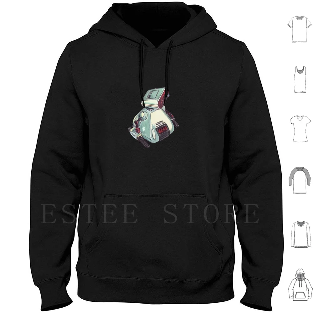 Dingbot Hoodie Long Sleeve Ding Bot 80s Retro Robot Retro Toys Japanese Toys Electronic Toys Tomy Jelliscorpio