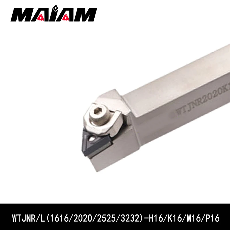 turning tool rod WTJN WTJNR1616 WTJNL1616 H16 WTJNR2020 WTJNL2020 k16 WTJNR2525 WTJNL2525 m16 WTJNR3232 p16 TNMG Triangle insert