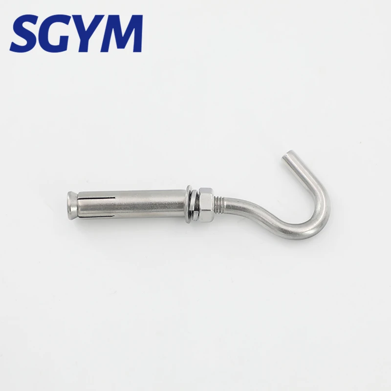 2 pcs Open Expansion Hook 304 Stainless Steel Concrete Wall Anchor Bolt Cup Closed Spring hooks Sleeve Fastener