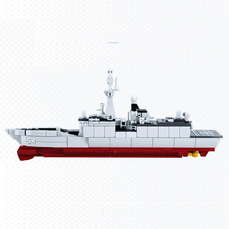 Military Navy Submarine Frigate Battle Ship Cruiser Building Blocks Warship Boat Bricks Classic Model Educational Toys For Kids