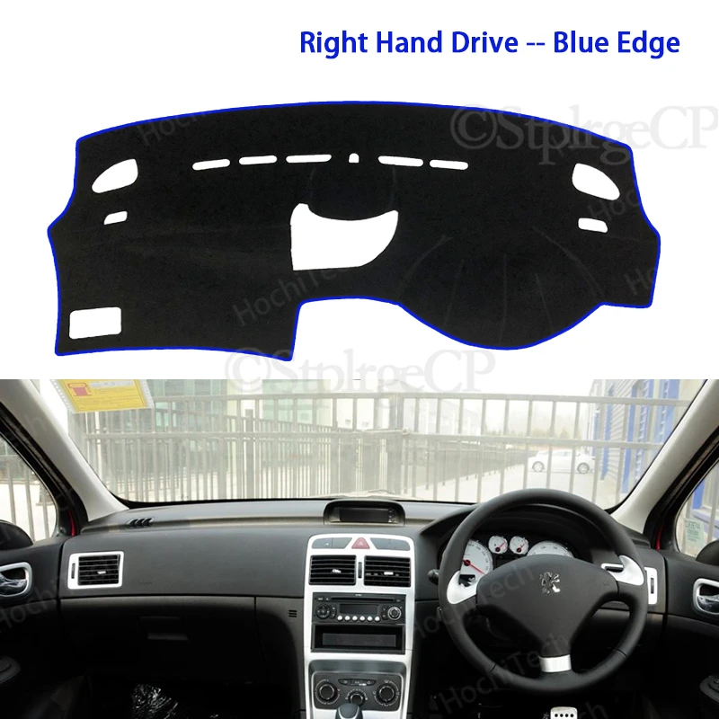 Car Inner Dashboard Cover Capet Cape for Peugeot 307 2002-2008 307sw 307cc SW Dashmat Sunshade Pad Cover Dash Mat