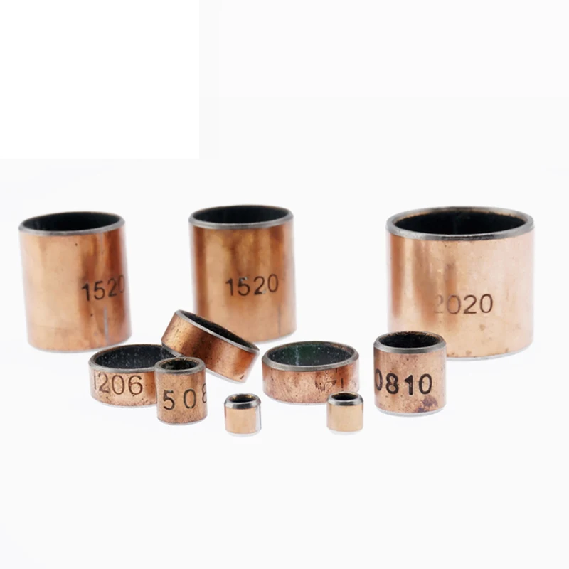 2PCS Inner Diameter 22 24 25 28mm SF-1 Self-lubricating Bearing Oilless Bushing Sleeve Height 10-50mm