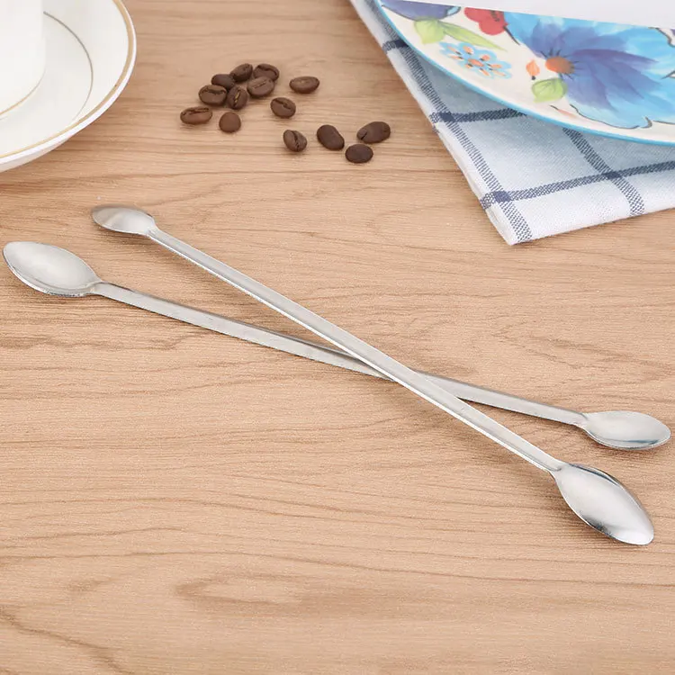 

Dual-use Stainless Steel Coffee Stirring Ice Spoon Long Handle Creative Cutlery