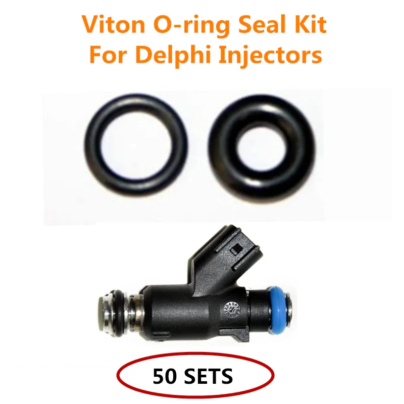 

Free Shipping 50sets oring seal kit for injector # 12613412 upper oring lower oring for Chevrolet GMC 6.0 L 2014-2015