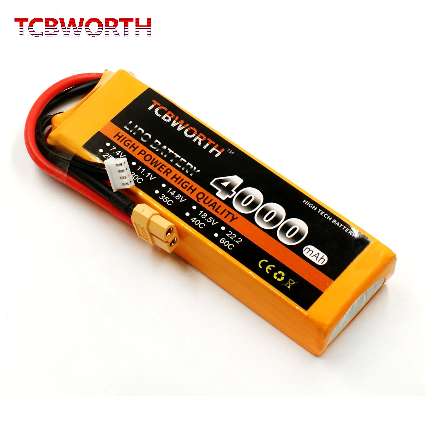 

Batteries 4S 14.8V 4000mAh 25C 35C 60C RC Drone LiPo Battery 4000mAh For RC Airplane Quadrotor Helicopter Car Boat Truck Tank