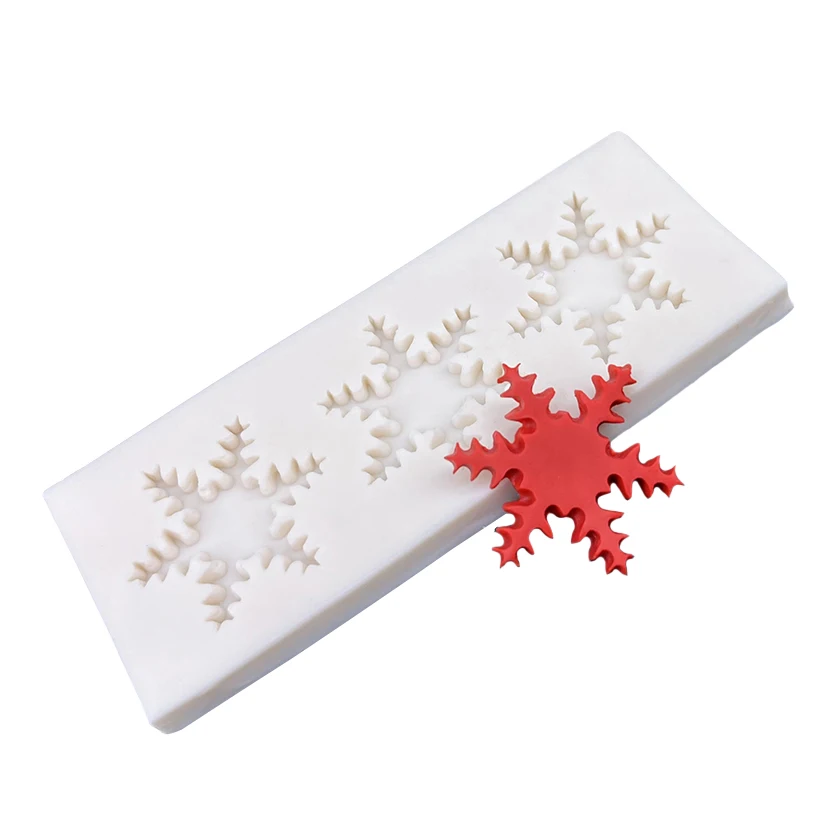 Snowflake Silicone Sugarcraft Mold Resin Tools Cupcake Fondant Cake Decorating Tools