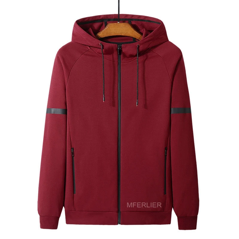 Frühling Herbst Baumwolle Männer Hoodies 5XL 6XL 7XL 8XL Büste 145cm Plus Größe Langarm Sweatshirt 5 Farben