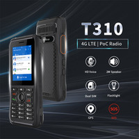 Inrico T310 Zello android Mobile talk radio GPS SOS Network portable radio Touch Screen long distance walkie talkie phone 100 km