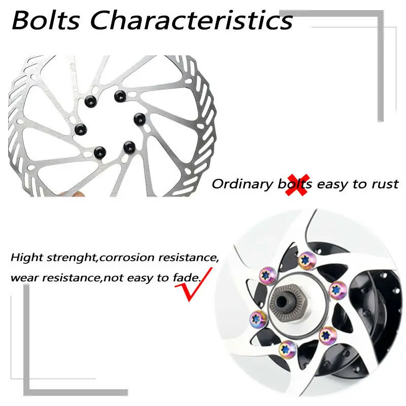 Bulloni rotore freno disco bicicletta 12 pz M5 * viti 10 mm per un