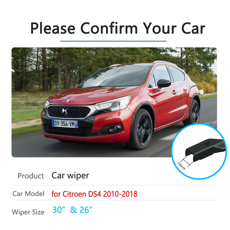 Car Wiper Blades Windscreen for Citroen DS4 DS5 2010~2018 Front Windshield Wipers 2011 2012 2013 2014 2015 2016 2017 Car Goods