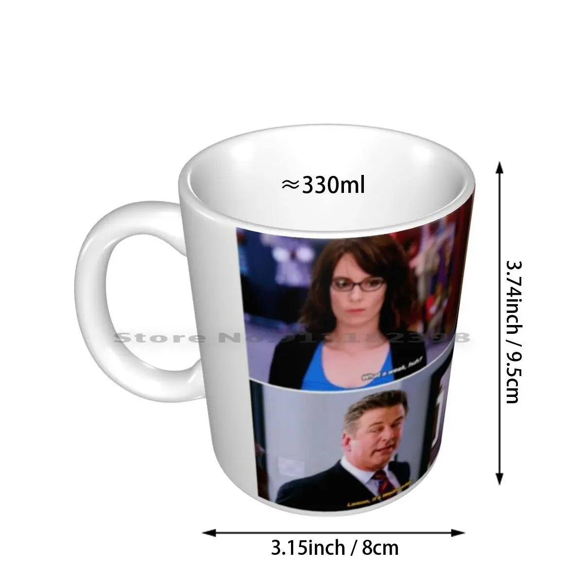 Liz Lemon-What A Week Ceramic Mugs Coffee Cups Milk Tea Mug Liz Lemon Jack Donaghy 30 Snl Tina Fey Alec Baldwin Jenna Maroney