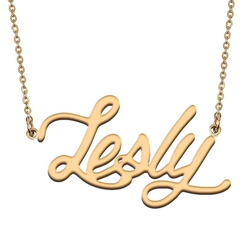 

Lesly Custom Name Necklace Customized Pendant Choker Personalized Jewelry Gift for Women Girls Friend Christmas Present