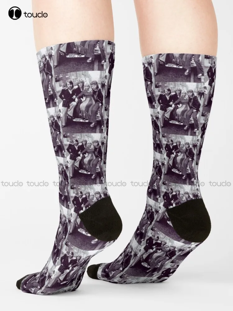 Classic Vintage Pop Band Socks Boot Socks Unisex Adult Teen Youth Socks Christmas Gift Custom Hd High Quality 360° Digital Print