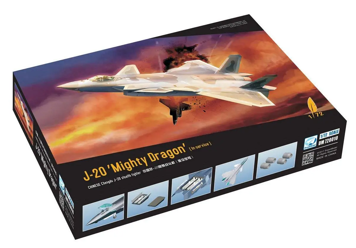 

Dream 720010 1/72 J-20 ‘Mighty Dragon’ [In service] Beast Fighter Plane Model