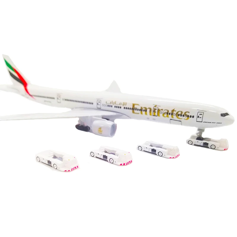 

1:400 Scale Airplane Boeing Model Trailer Tow Truck Aircraft Plane Airliner Airport Scene Display Toy Parts Collection