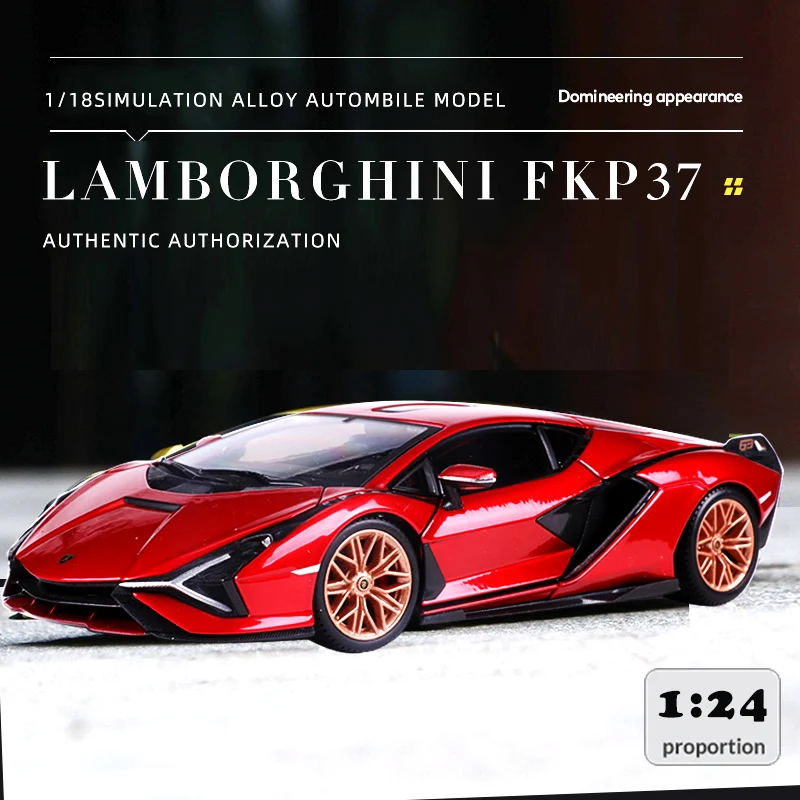 Bburago 1:24 Lamborghini Sian FKP37 Simulation Alloy Car Model Collect Gifts Boy Toys Die Casting