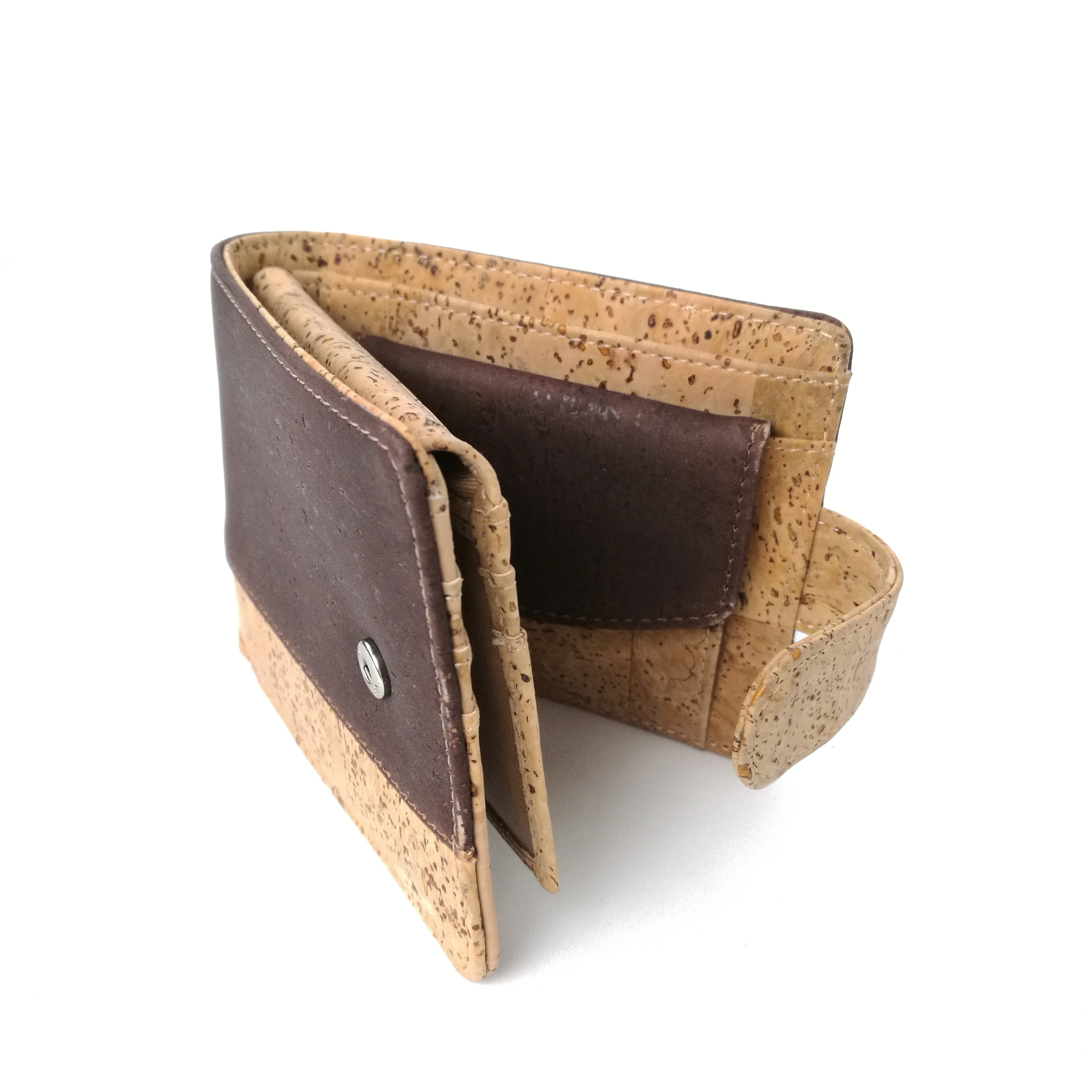 Rustic Men Cork Wallet Bifold Eco Friendly Cork Card Wallet