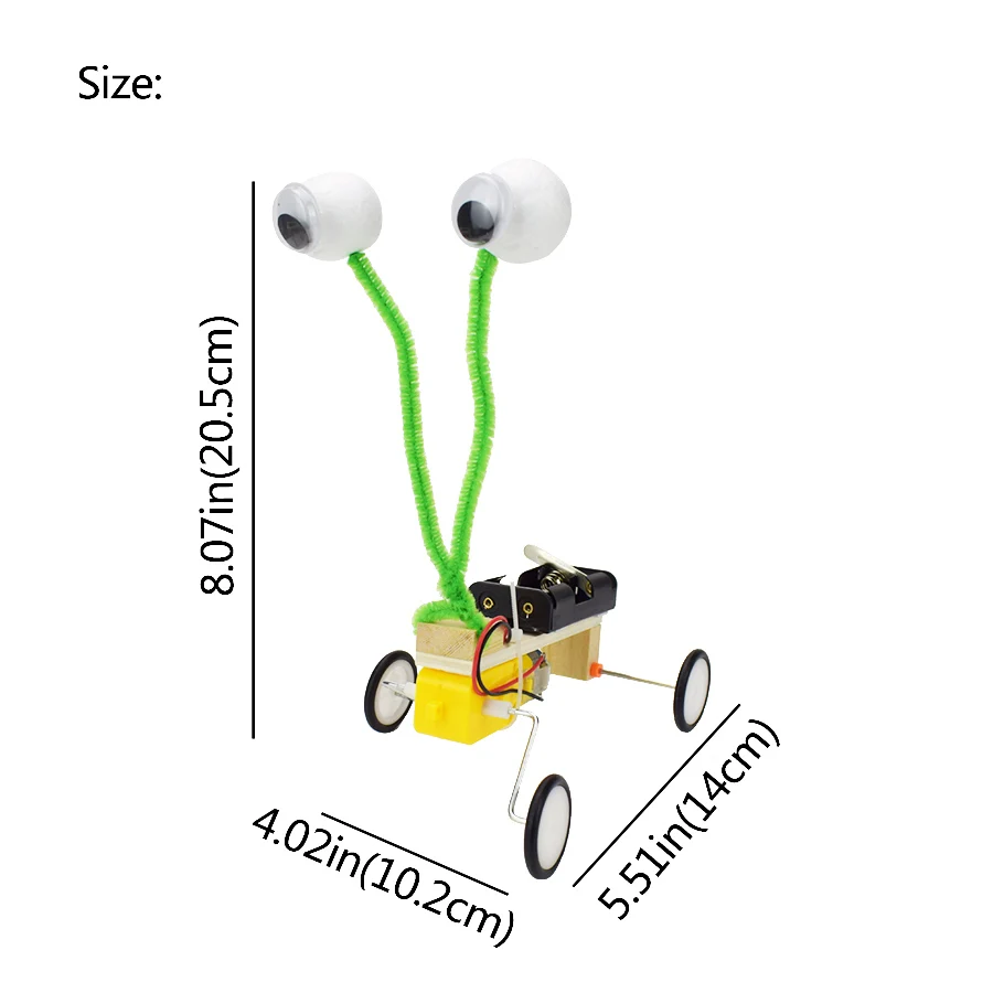 หุ่นยนต์ไฟฟ้าชุดของเล่นเด็กDIYสัตว์เลื้อยคลานสร้างสรรค์การทดลองชุดของเล่นงานอดิเรกของขวัญการเรียนรู้สำหรับเด็ก