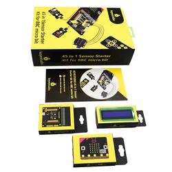 Keyestudio Micro:bit  V2 45 in 1 Sensor Starter Kit For BBC Micro Bit Kit STEM Programming Kit+57 Projects Tutorial