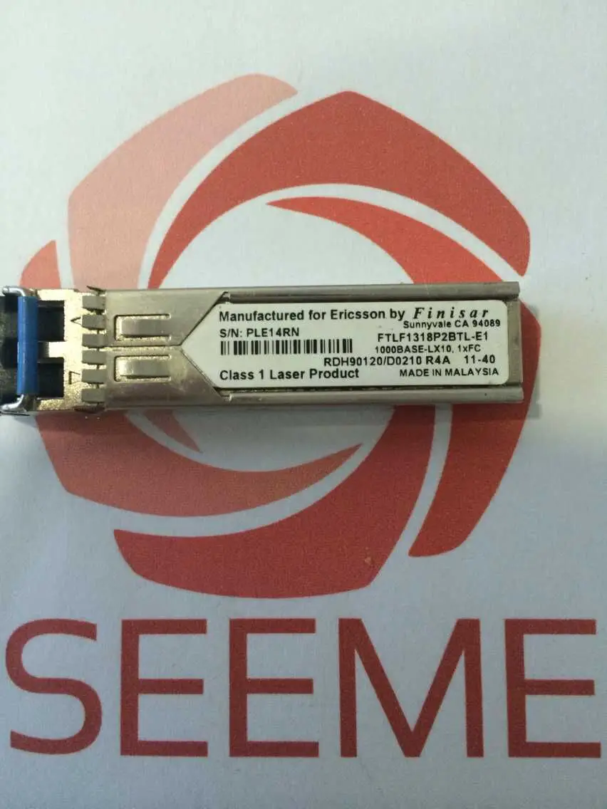 

Manufactured for Ericsson by Finisar FTLF8519P3BNL-E1 1GBE-SX SFP RDH90120/42009R4A FTLF8519P3BNL optical module