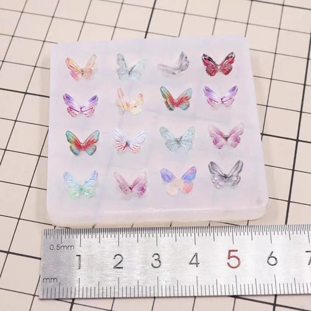 1pcs/bag Butterfly Shape Epoxy Resin Molds Charm Pendant Silcone Moulds For DIY Jewelry Making Epoxy Resin Craft Accessories