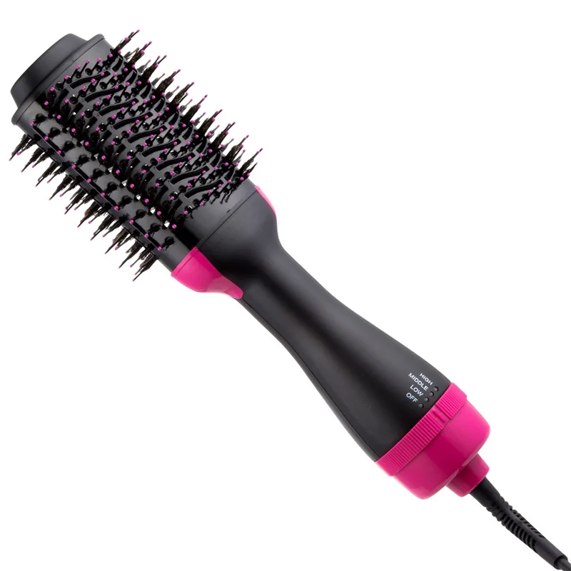 One-Step Hair Blow Tangle Dryer Multifunction Electric Curling Straightening Comb Anti-Static Hot Air Brush Dropshipping