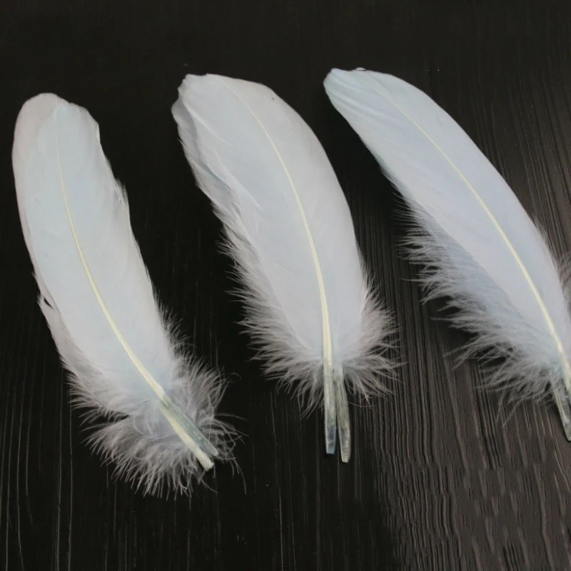 14-20cm Goose Feathers Big Flutter Plumas Fluff Hair Craft Feather Wedding Party Plume Diy Hard Flutter Swan Feather Wholesale