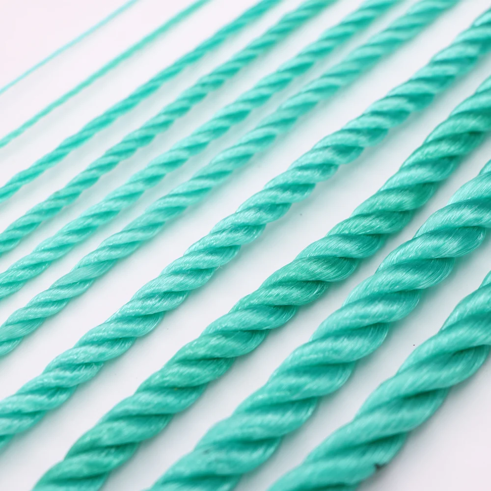 1MM-14MM Diameter Polyethylene Rope Nylon Weave Twisted Twine High-strength Garden Bundling Plant Netting Home Improvement Craft