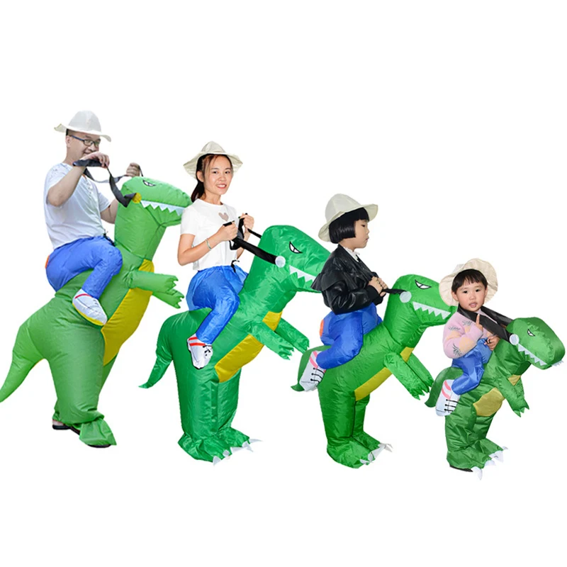 Costume de Dinosaure Gonflable 3D pour Enfant et Adulte, Robe d'Halloween, Cosplay, Cheval Trempé, Cowboy, Fournitures de ix