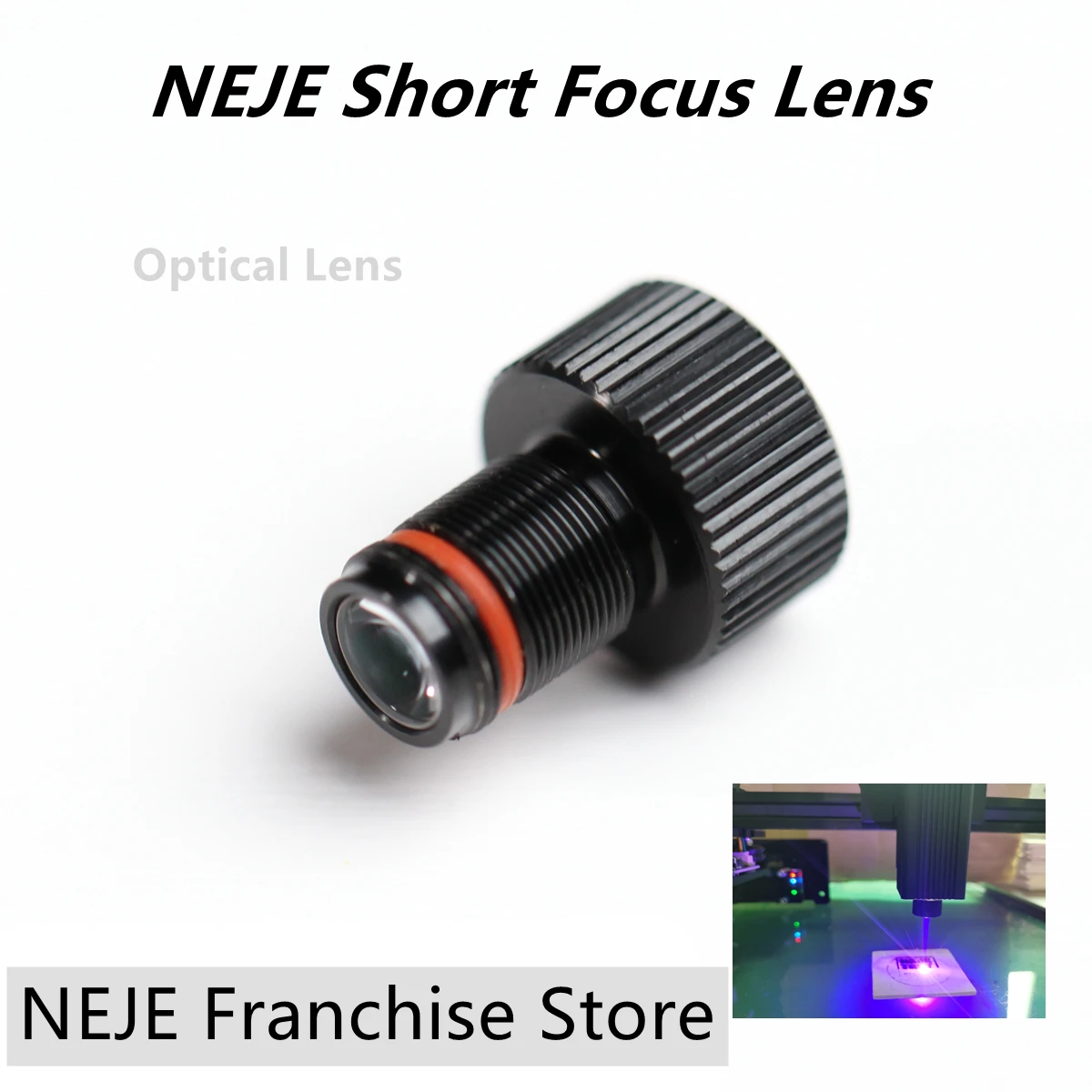 

NEJE Optical Short Focal Lens Suitable for Master 2S 7W / 3500mW Laser Engraving Machine Focusing Lens Replace