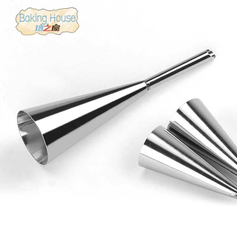 1pc Stainless Steel Puff Nozzle Tip Long Cake Decorating Tip Sugar Craft Icing Piping Pastry Tips Puff Syringe Machine