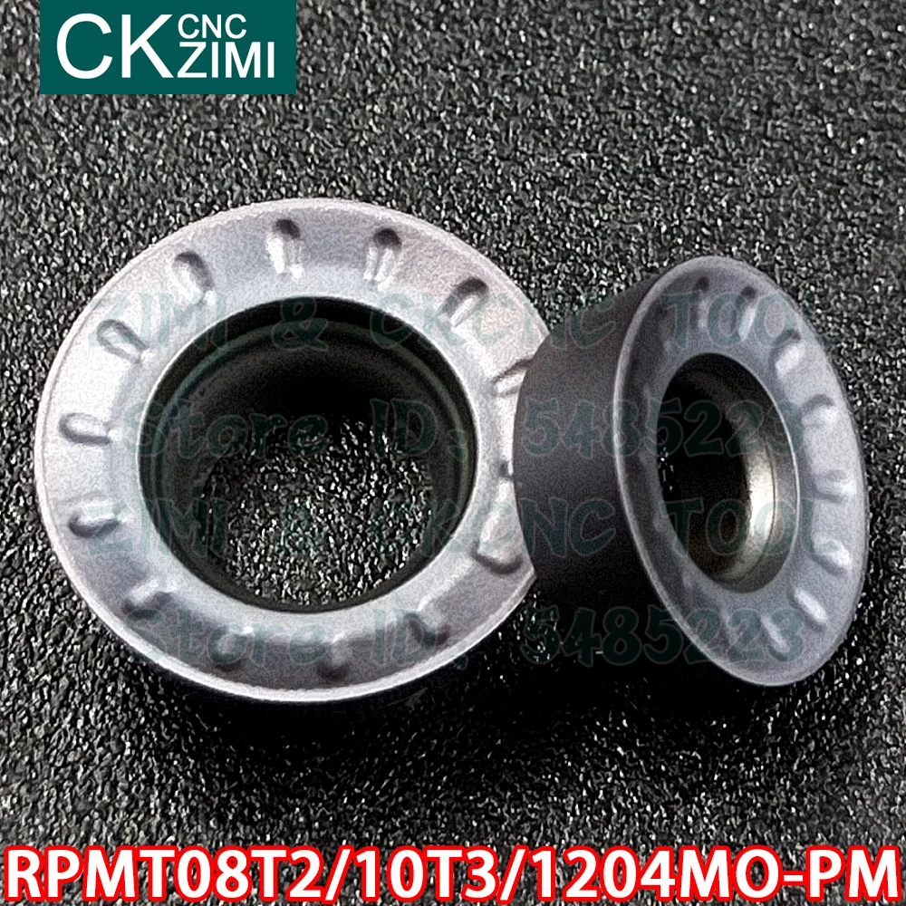 超硬フライスインサートRPMT08T2MO-PM RPMT10T3MO-PM RPMT1204MO-PM zm2125,ステンレス鋼用CNC切削工具rpmt