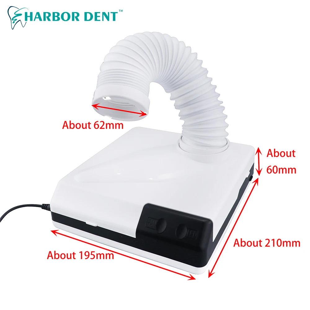 60W Dust Collector Extractor Dental Vacuum Cleaner Dentistry Lab Equipment Dust Suction Machine for Polishing