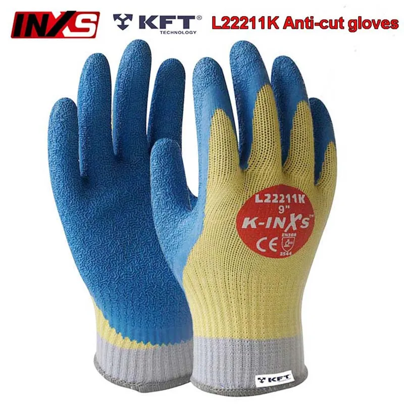 

SAFETY INXS Cut resistant gloves High temperature resistance 100 degree Coating cut-proof gloves Wear-resistant safety gloves