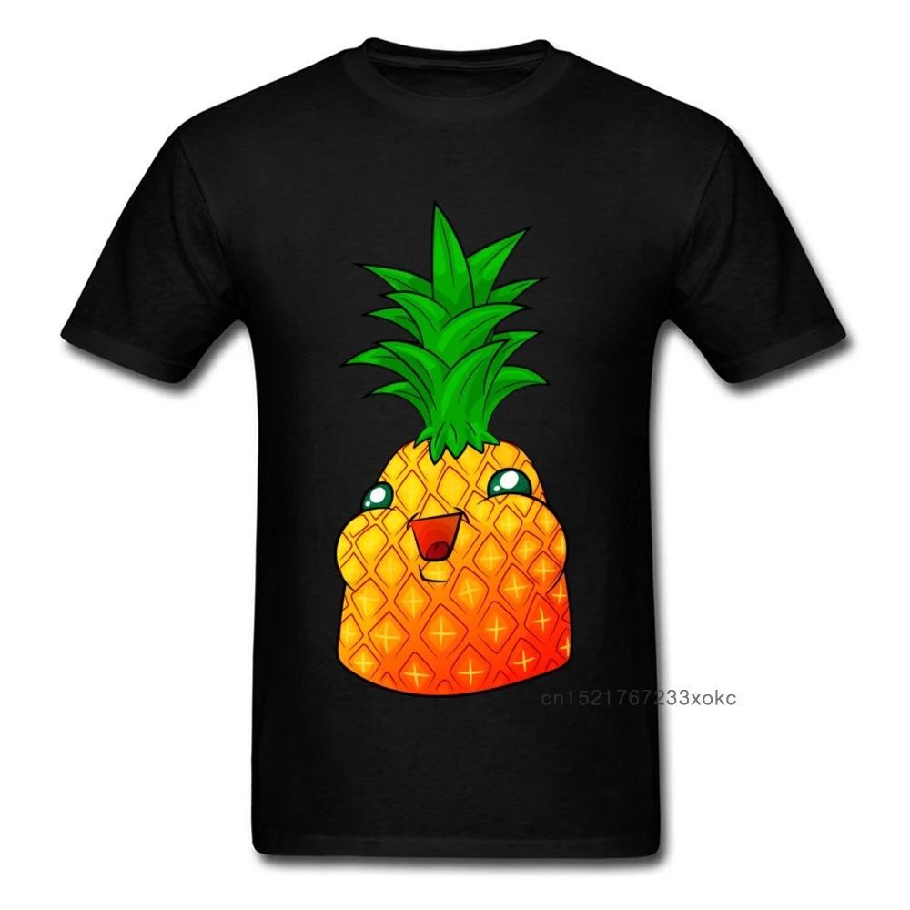 Pineapple Chunk Men Tops T Shirt O Neck NEW YEAR DAY 100% Cotton Fabric T Shirts Custom Short Sleeve Tee-Shirts