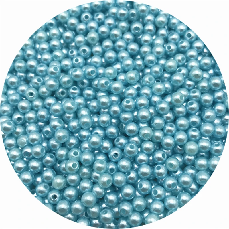 200pcs/Lot 4mm Acrylic Beads Round Shape Loose Spacer Beads For Jewelry Making DIY Charms Bracelet Necklace Accessories