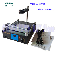 YIHUA 853A with bracket digital infrared preheating station high power ESD BGA rework station PCB desoldering station  110V 220V