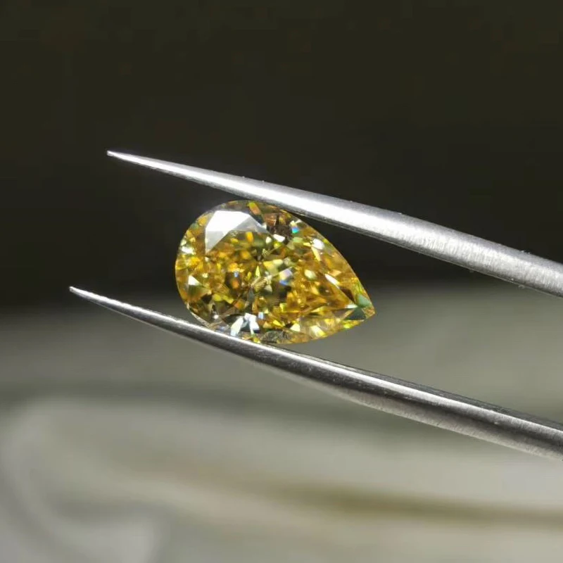 

Yellow Moissanites Loose Diamonds Emerald Radiant Round Various Shapes Mechanic Cut 1ct D vvs Moissanites Gemstones for Ring