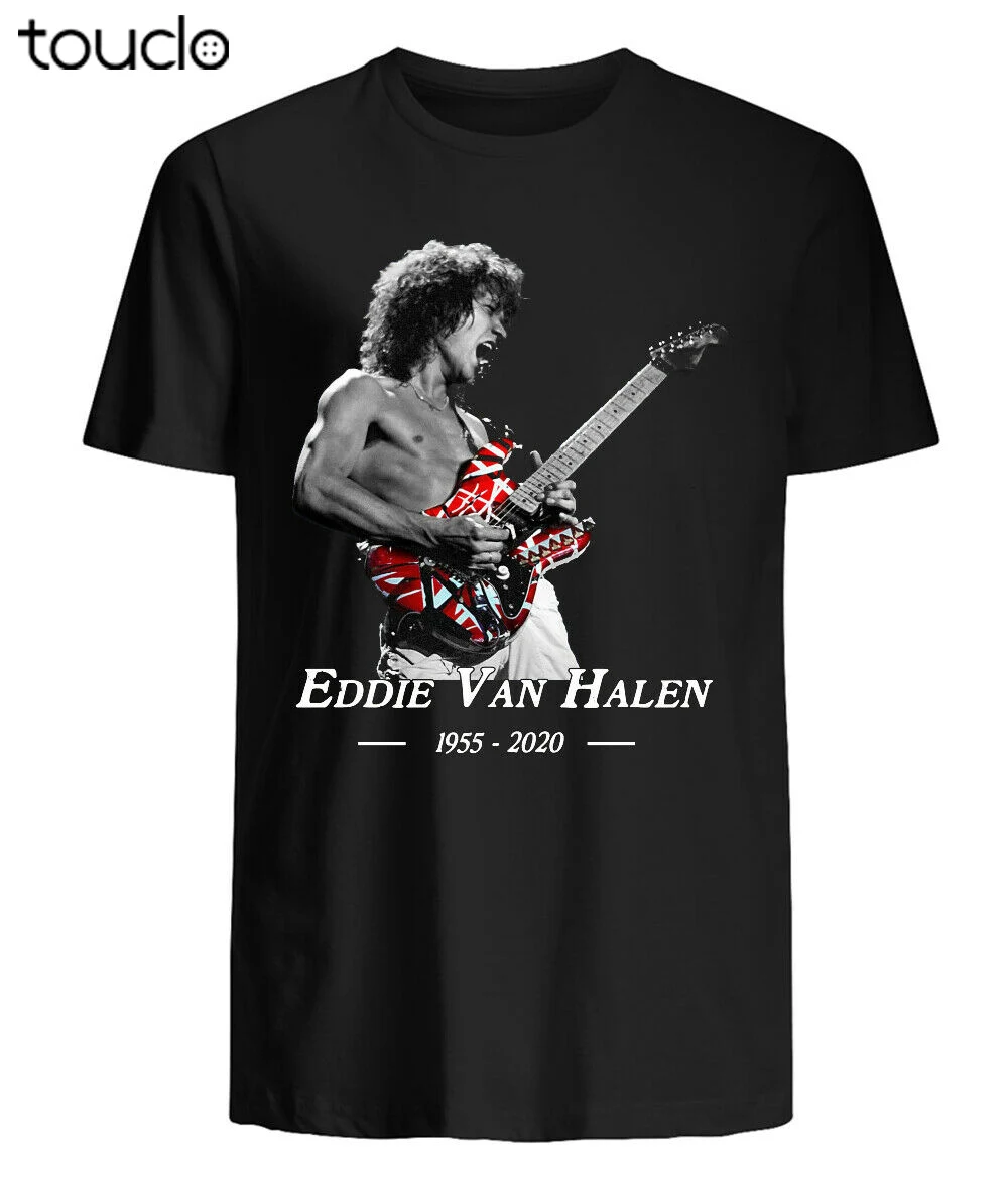 Eddie Van Halen RIP T-Shirt UNISEX SHIRT Size S - 3XL Black T Shirt For Fans Tees