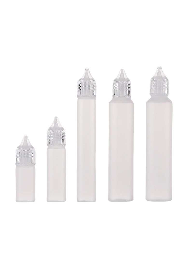 10Pcs Tattoo Accessories Unicorn Long Slim Dropper Henna Tattoo Plastic Bottle WIth Nozzle Applicator Drawing Ecig Bottle 30ML