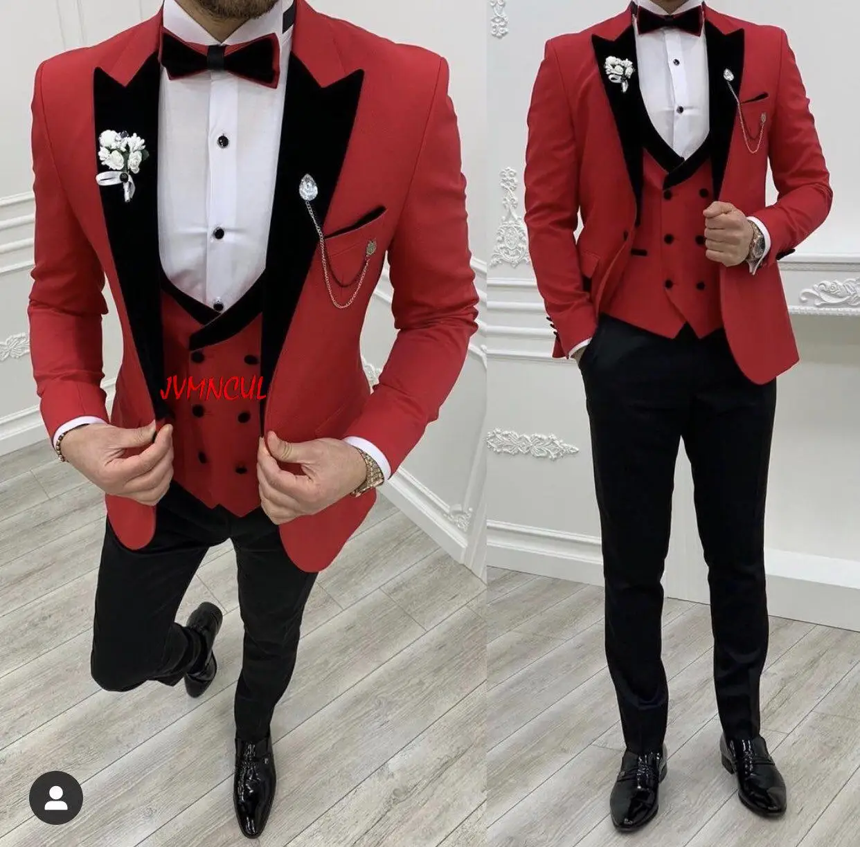 

Wedding Dress Slim Fit Bridegroom Men Suits Costume Homme Marriage Groom Suits Tuxedos 3 Pcs Party Prom Terno Masculino Blazer